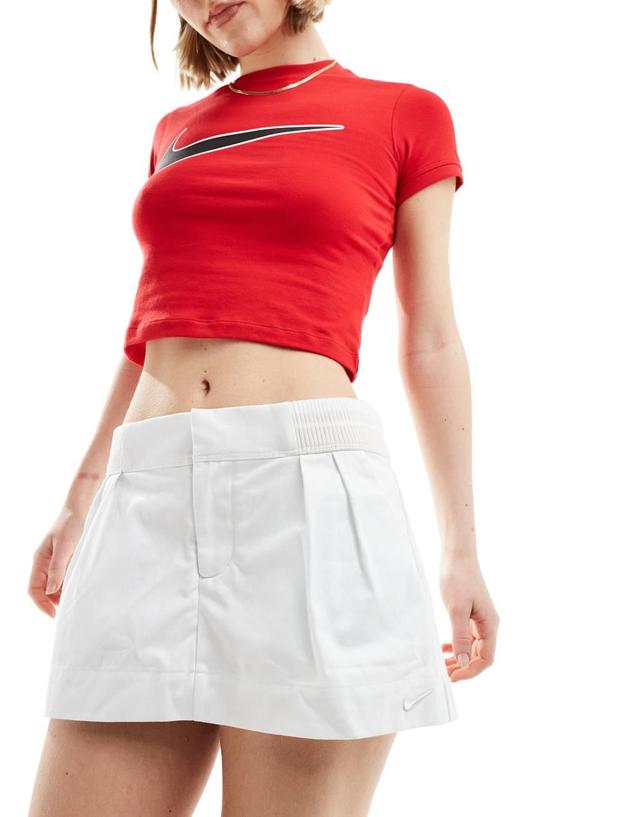 Nike mini skirt in white Product Image