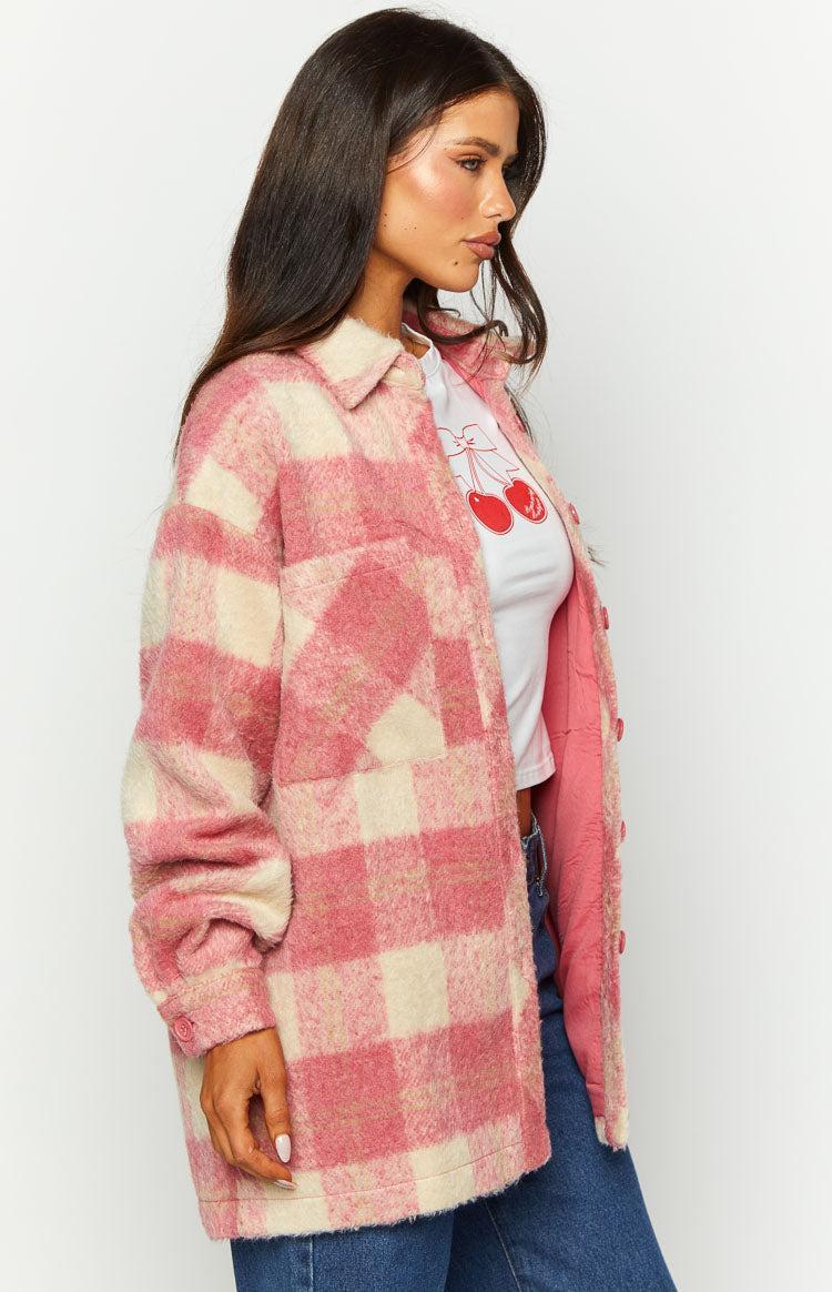 Neve Pink Check Jacket Product Image