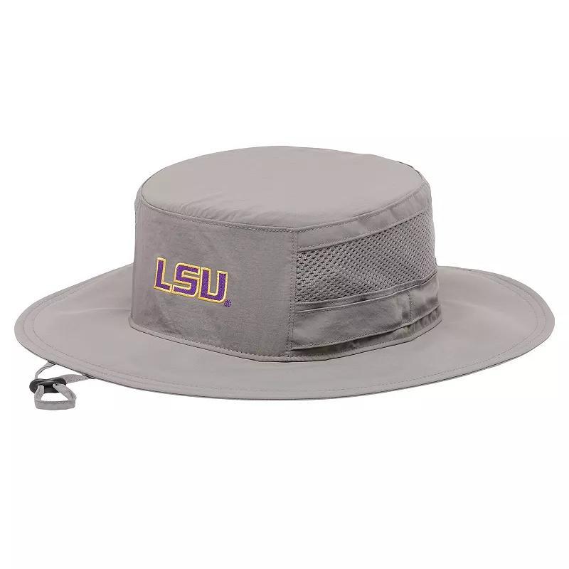 Mens Columbia Gray LSU Tigers Bora Bora III Omni-Shade Booney Hat Product Image