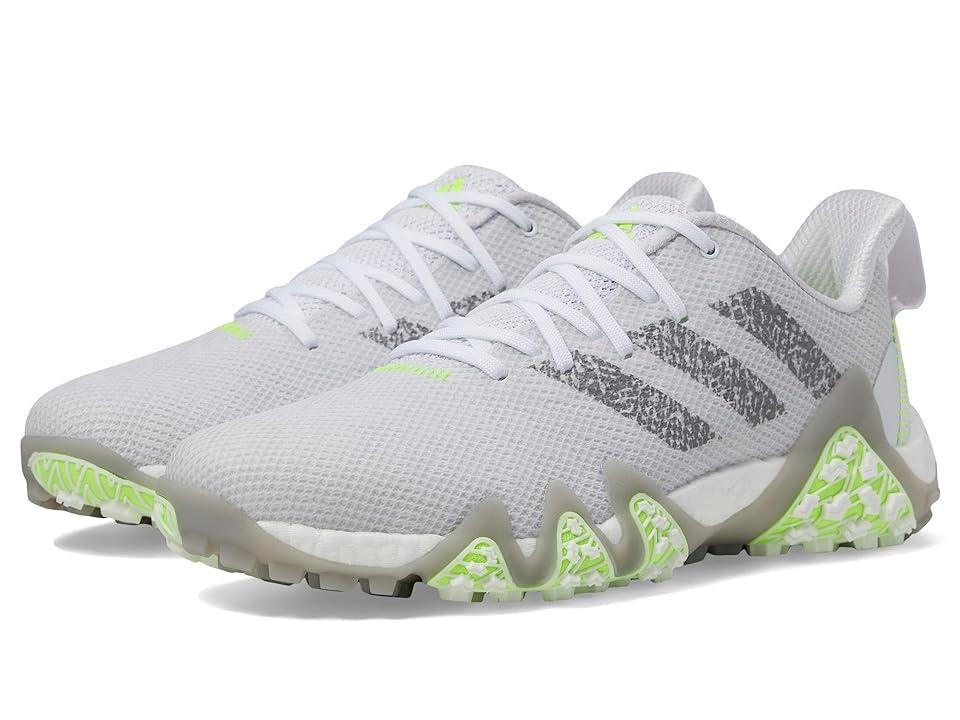 adidas Golf CODECHAOS 22 Spikeless Golf Shoe (Footwear White/Grey Three/Lucid Lemon) Men's Shoes Product Image