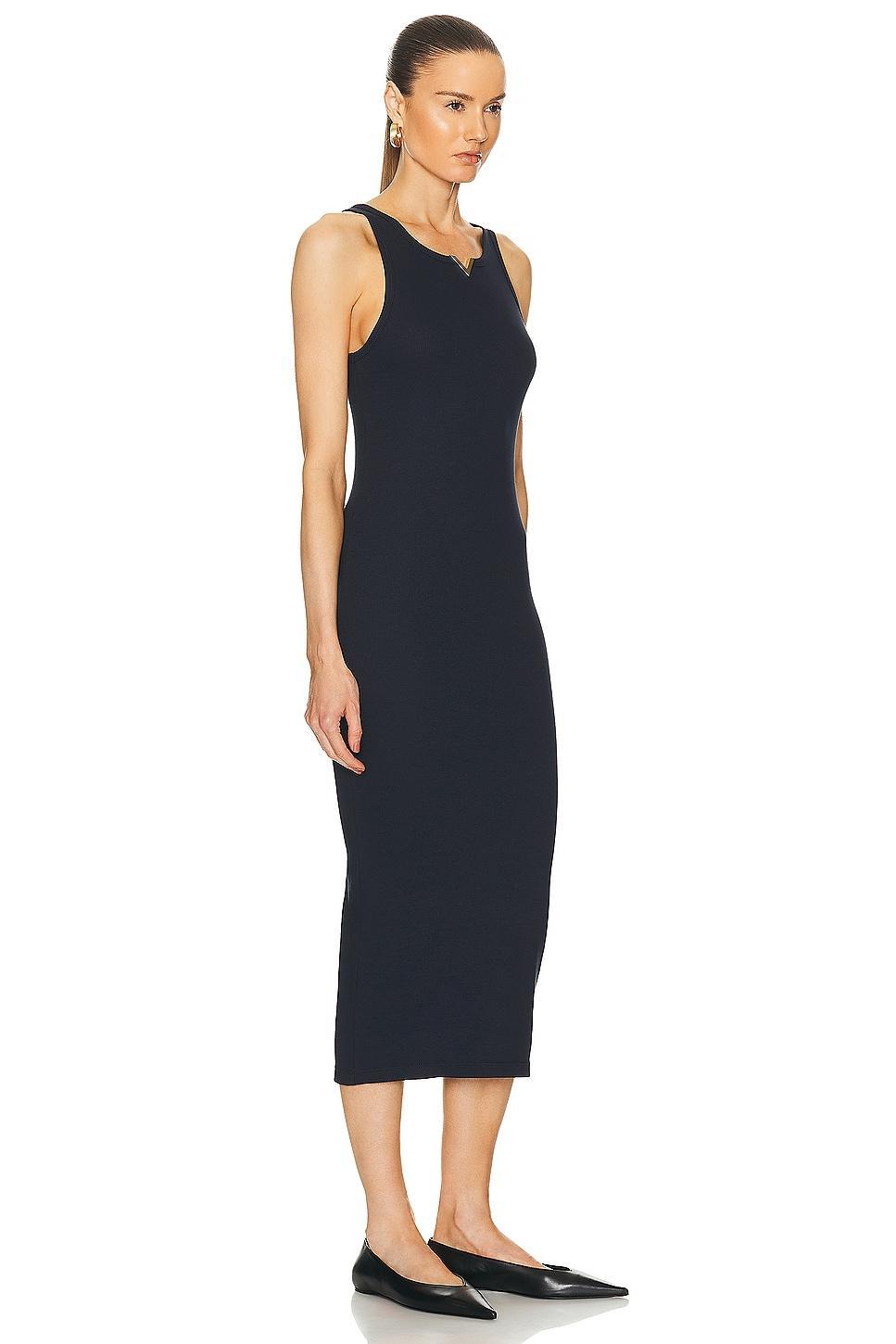 Valentino Ribbed Dress Navy. (also in ). Product Image