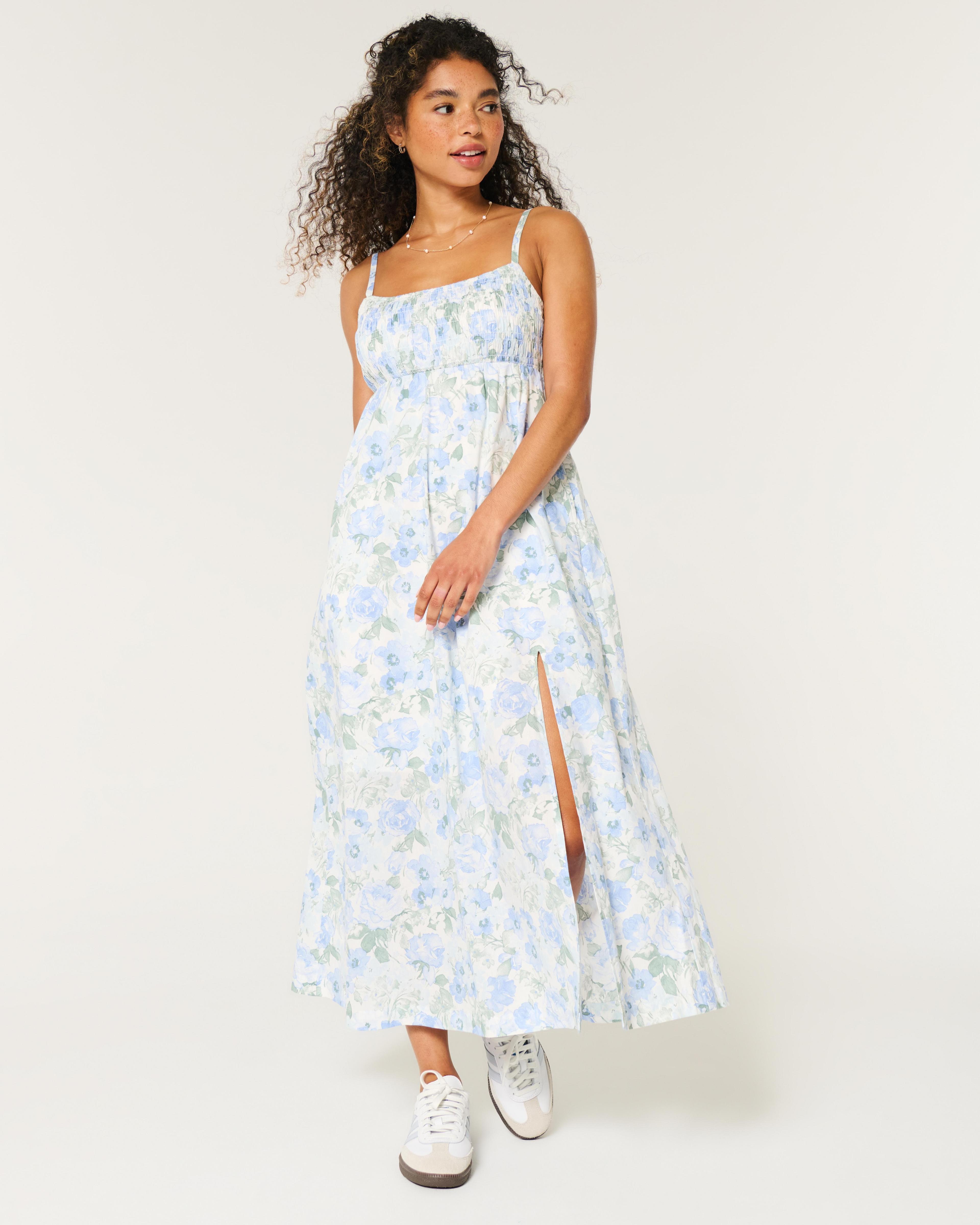 Poplin Babydoll Midi Dress Product Image