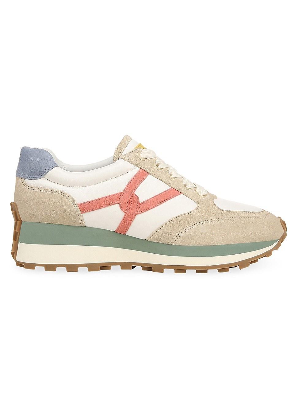 VERONICA BEARD Valentina Sneaker In Coconut/multi Product Image