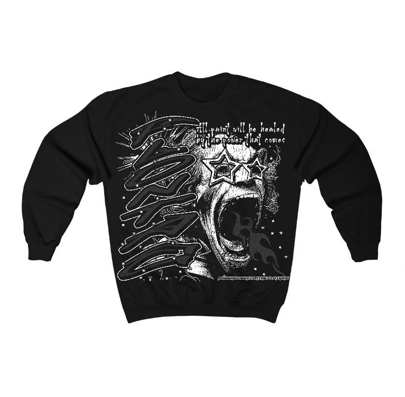 Black Cat 3s Flontae Sweatshirt Wonder Graphic Product Image