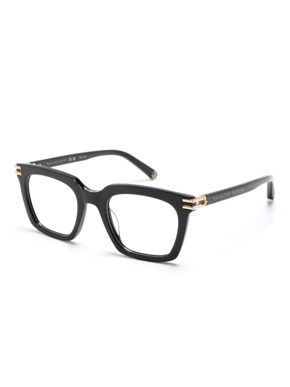 Square-frame Glasses In 0700 Black Product Image