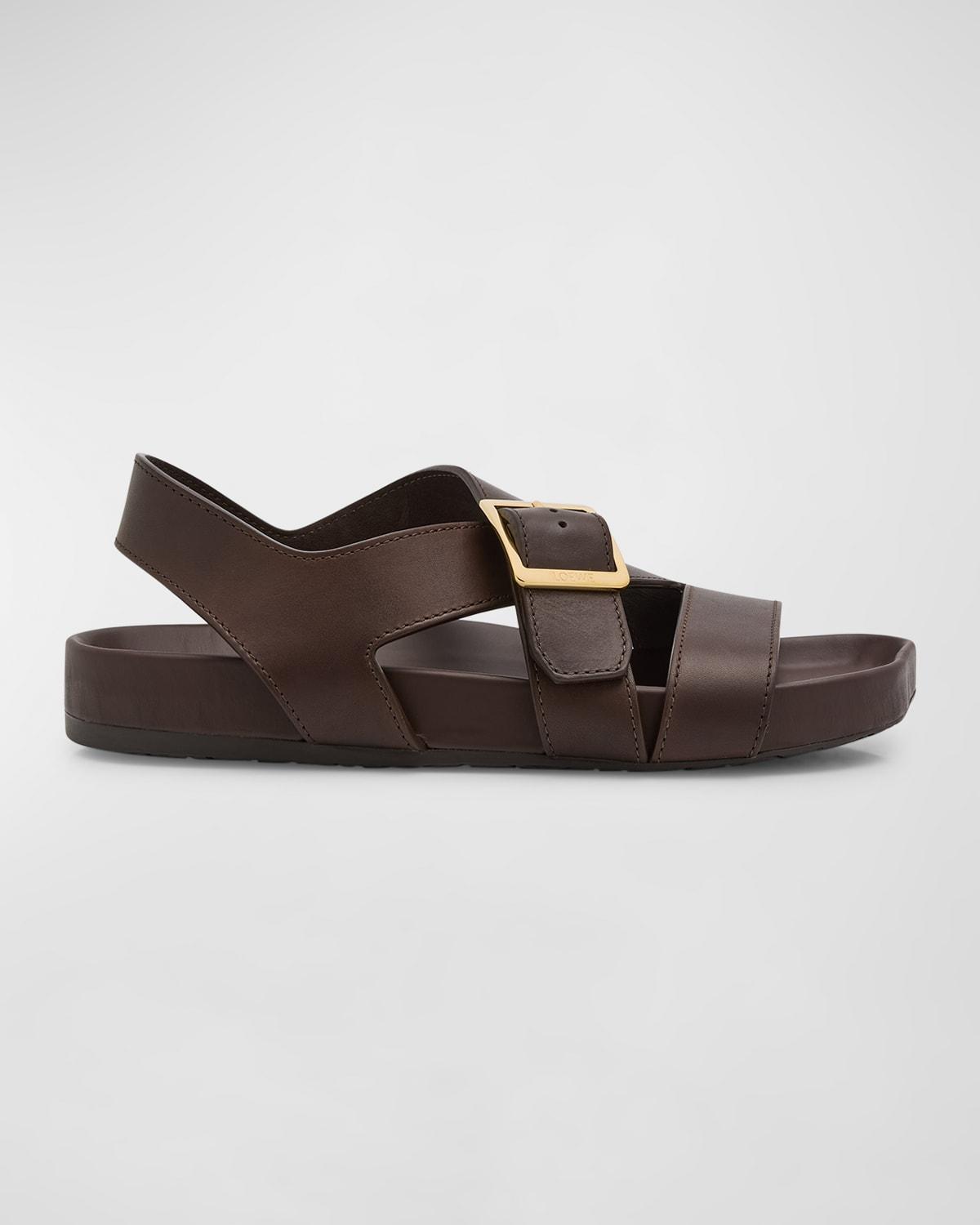 Mens Ease Leather Buckle Sandals Product Image