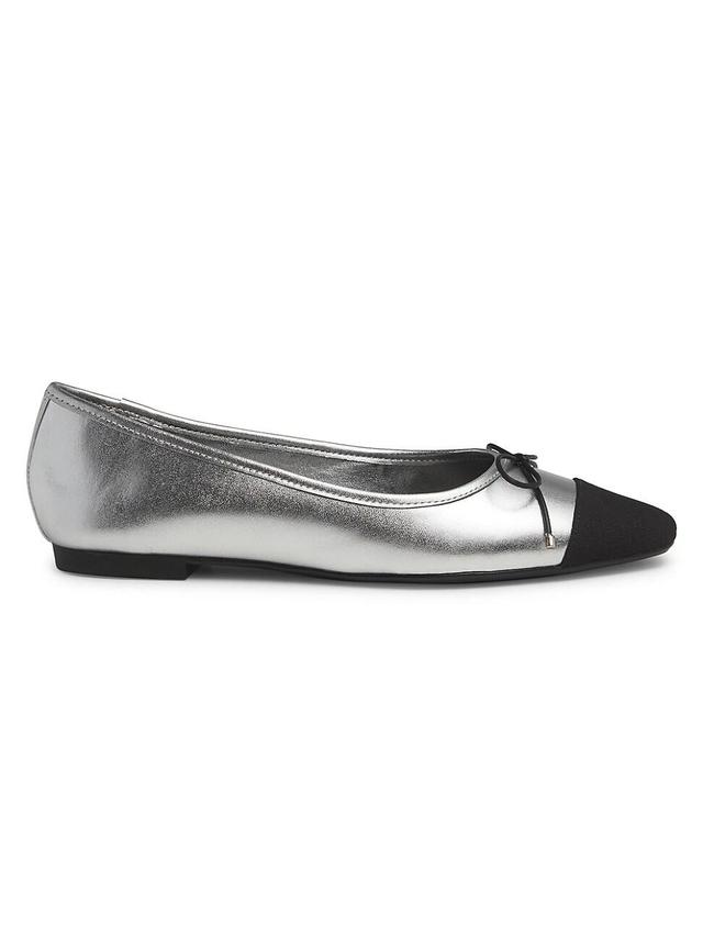 Womens Arissa Metallic Ballet Flats Product Image