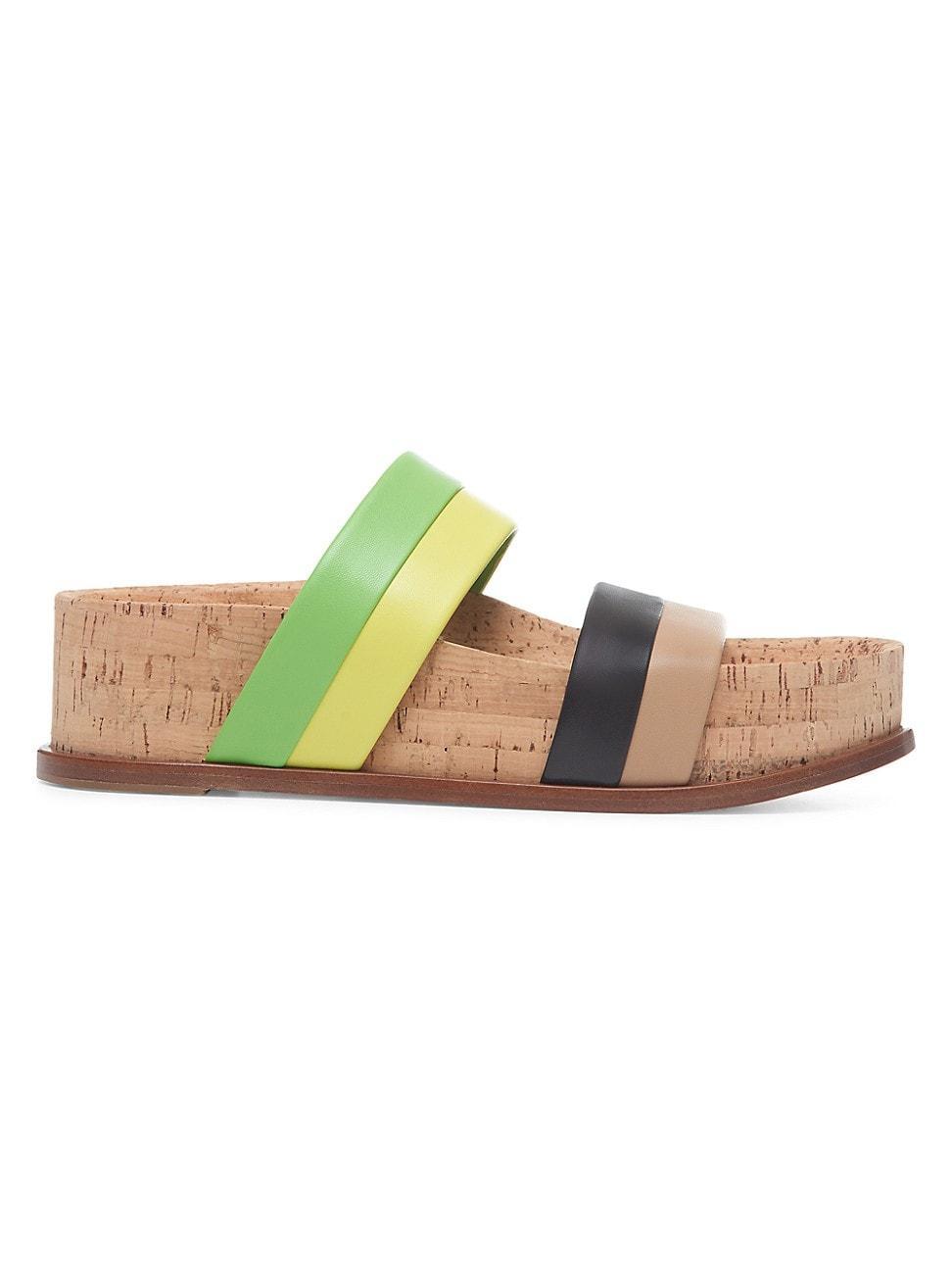 Womens Striker Colorblocked Leather Sandals Product Image