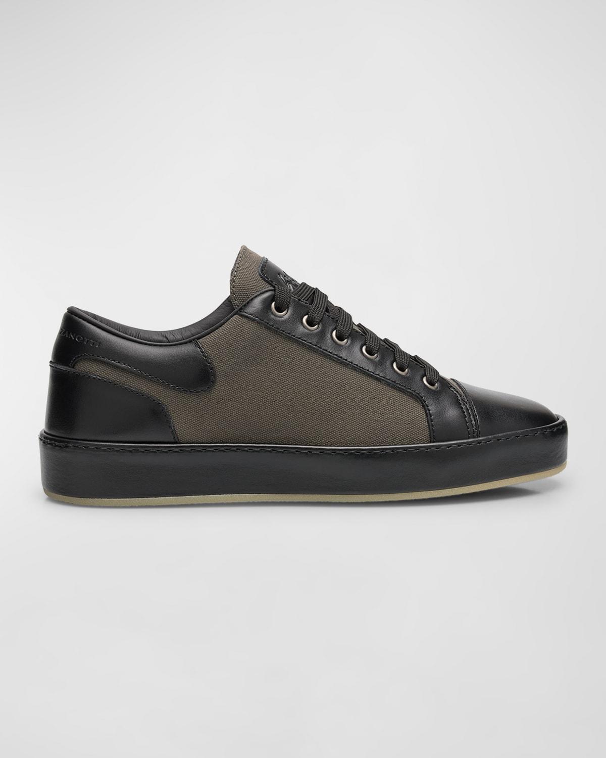 Men's Nevada Textile and Leather Low-Top Sneakers Product Image