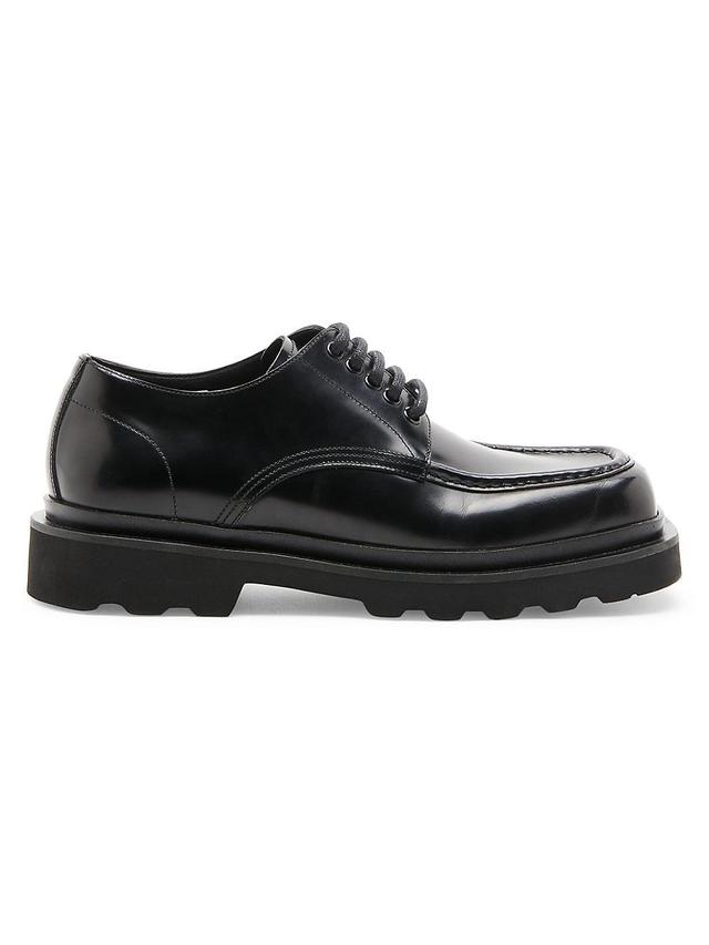 Mens Leather Lace-Up Derby Shoes Product Image