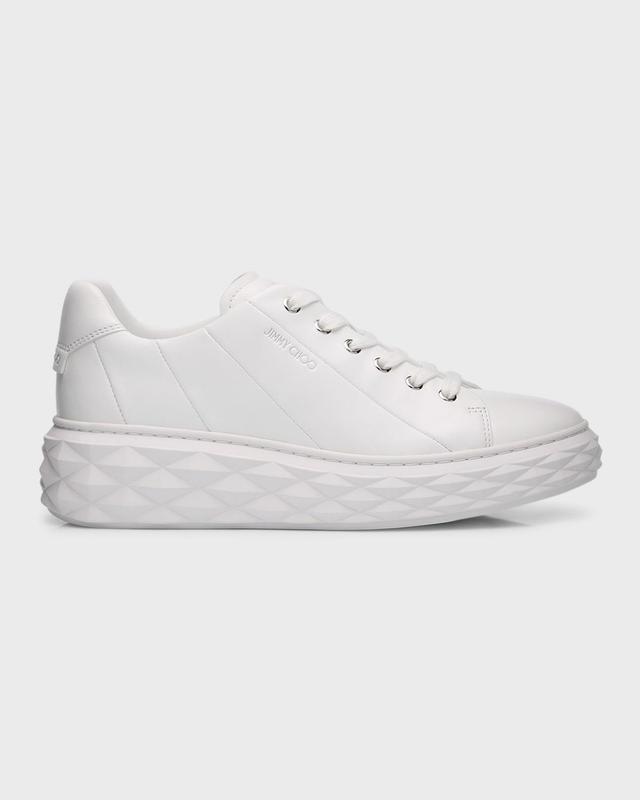 Womens Diamond Light Leather Low-Top Sneakers Product Image