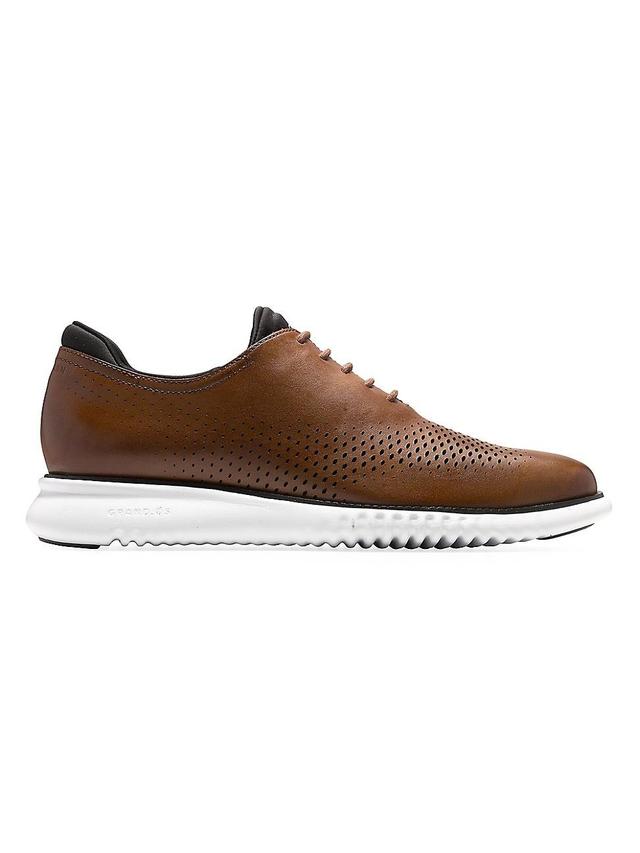 Cole Haan Mens 2.ZERGRAND Leather Laser Cut Wingtip Oxfords Product Image