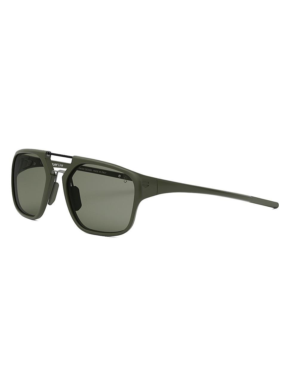 Mens Line 56MM Square Sunglasses Product Image