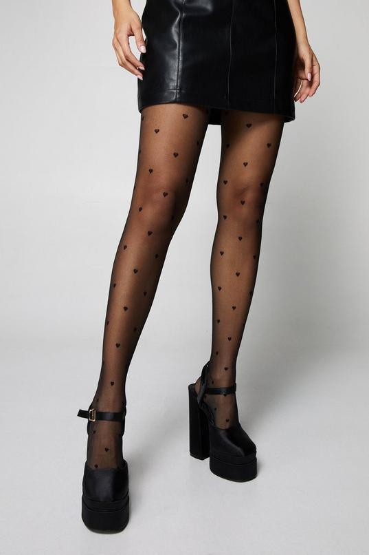 Heart Sheer Tights Product Image