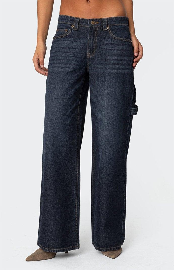 Edikted Women's Carpenter Low Rise Jeans Product Image