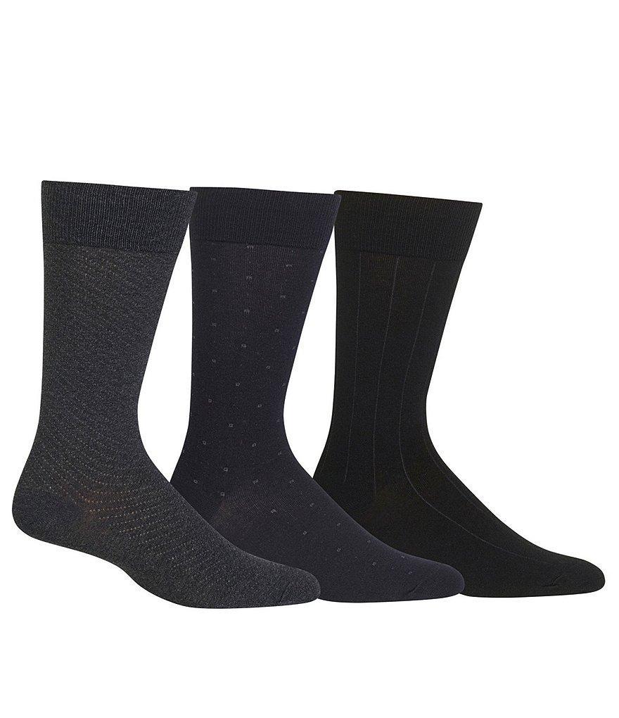 Polo Ralph Lauren Combed Cotton Dotted Dress Socks 3-Pack Product Image