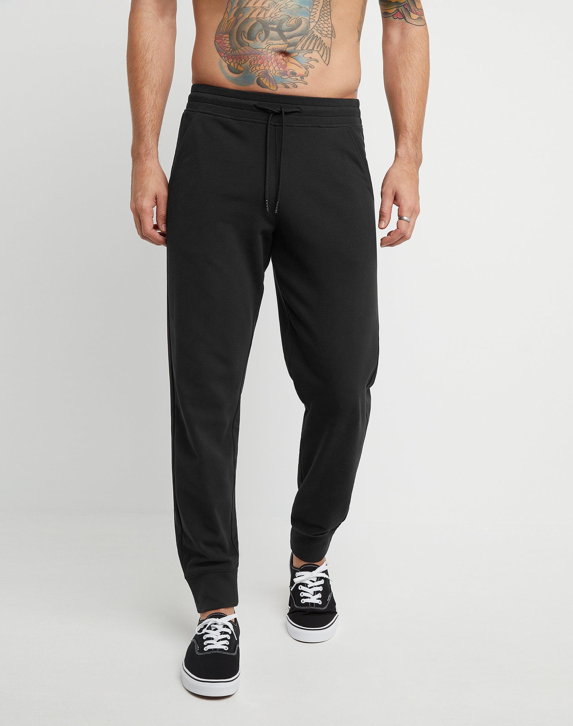 Hanes Mens French Terry Jogger Sweatpants With Pockets Light Steel S Product Image