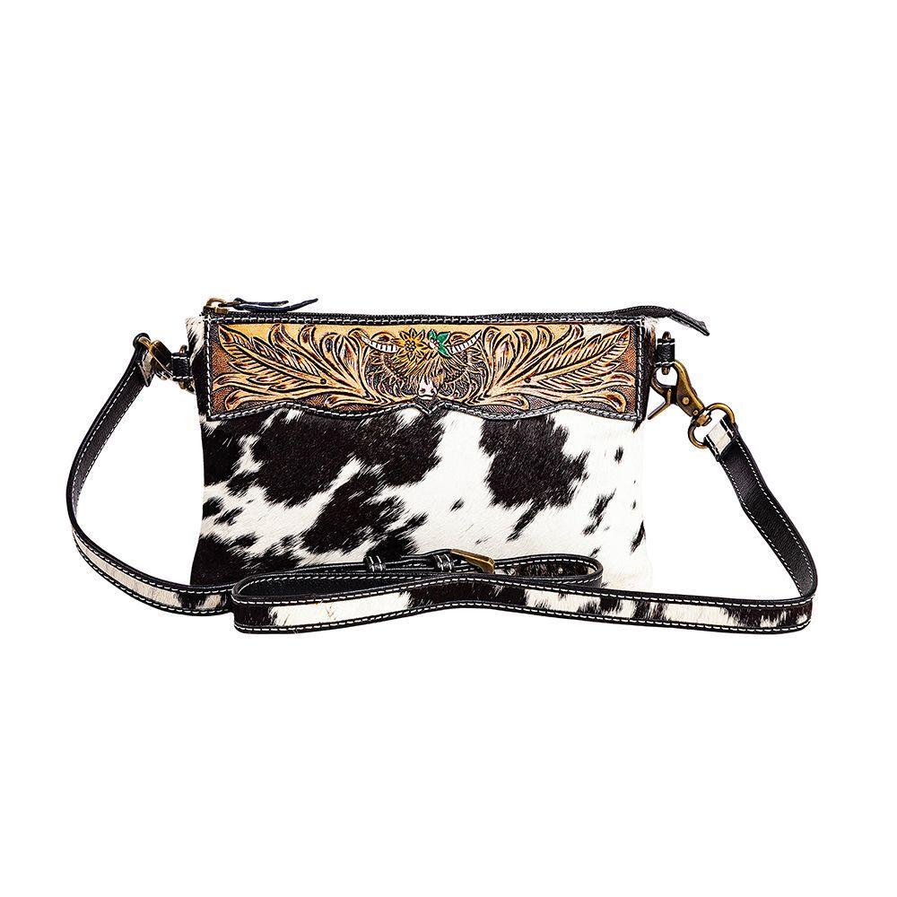 Bloomin' Steer Hand-tooled Clutch Bag Product Image