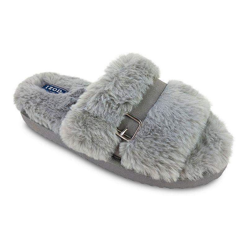 Izod Womens Plush Slide Slippers Product Image