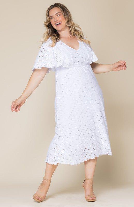 Lucy Eyelet Maxi Dress - Plus Product Image