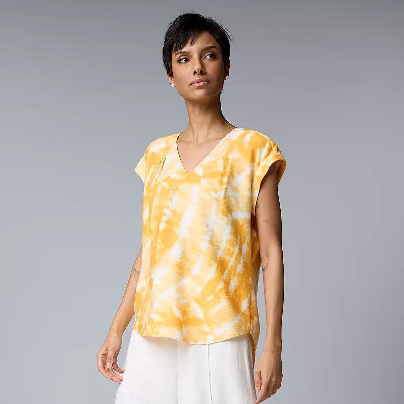 Womens Simply Vera Vera Wang V-Neck Top Product Image