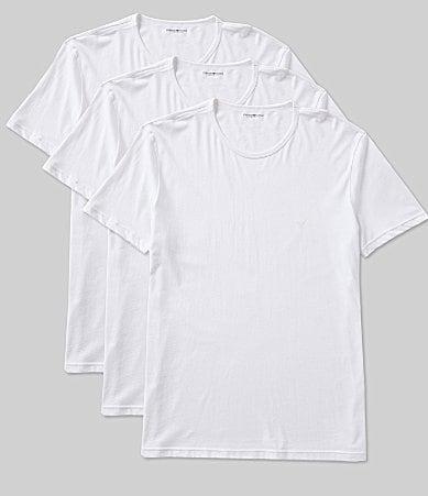 Emporio Armani Mens 3-Pack Cotton Crewneck T-Shirts Product Image