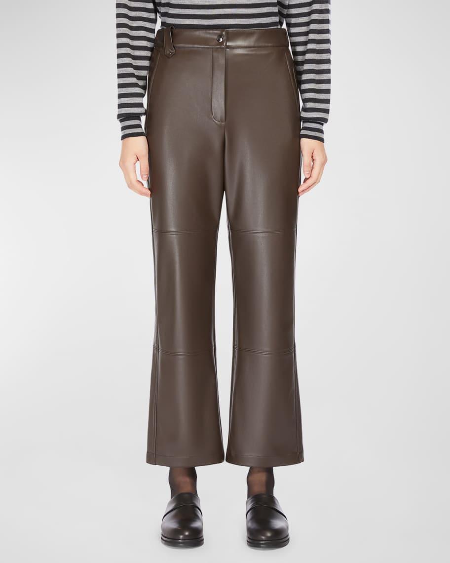 Struzzo Cropped Faux Leather Pants product image