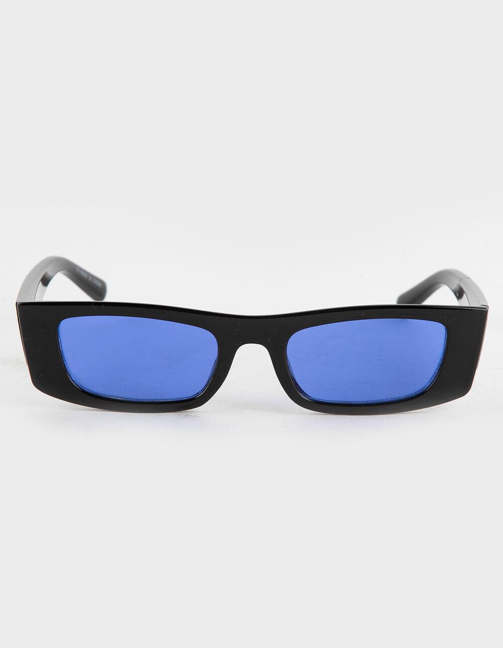 RSQ Blue Lens Rectangle Sunglasses Product Image