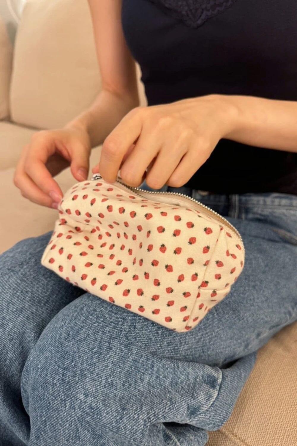 Strawberries Makeup Bag Product Image