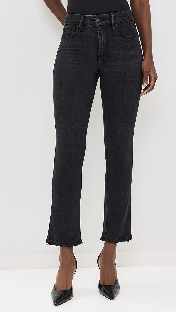 Good American Good Legs Straight Jeans with Darted Back Pockets | Shopbop Product Image