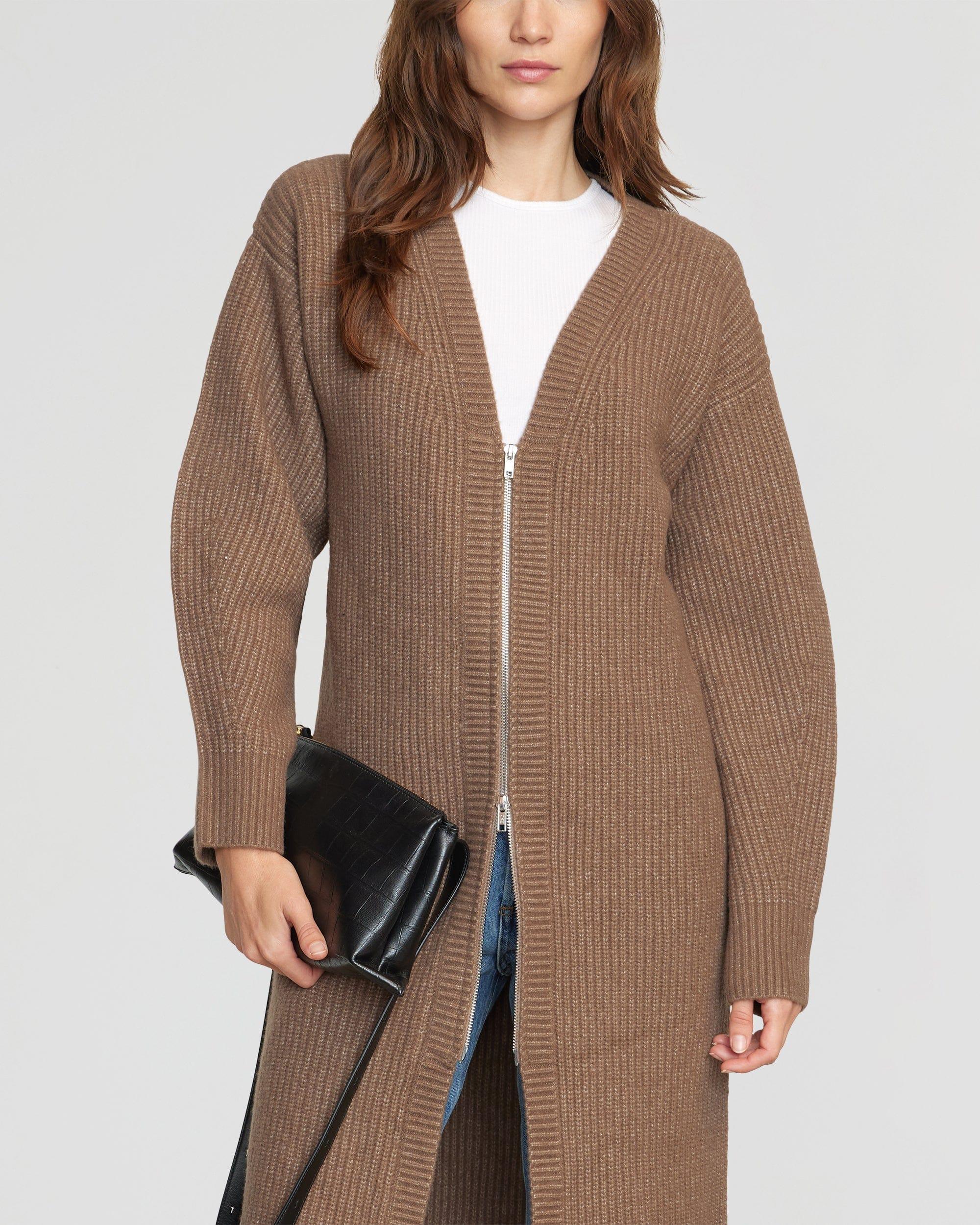 Alma Oversized Two-Way Zip Cardigan Product Image