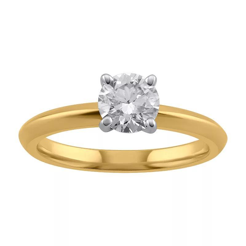 Arctic Clear 3/4 Carat T.W. Lab-Grown Diamond Solitaire Engagement Ring, Womens 14k Gold Product Image