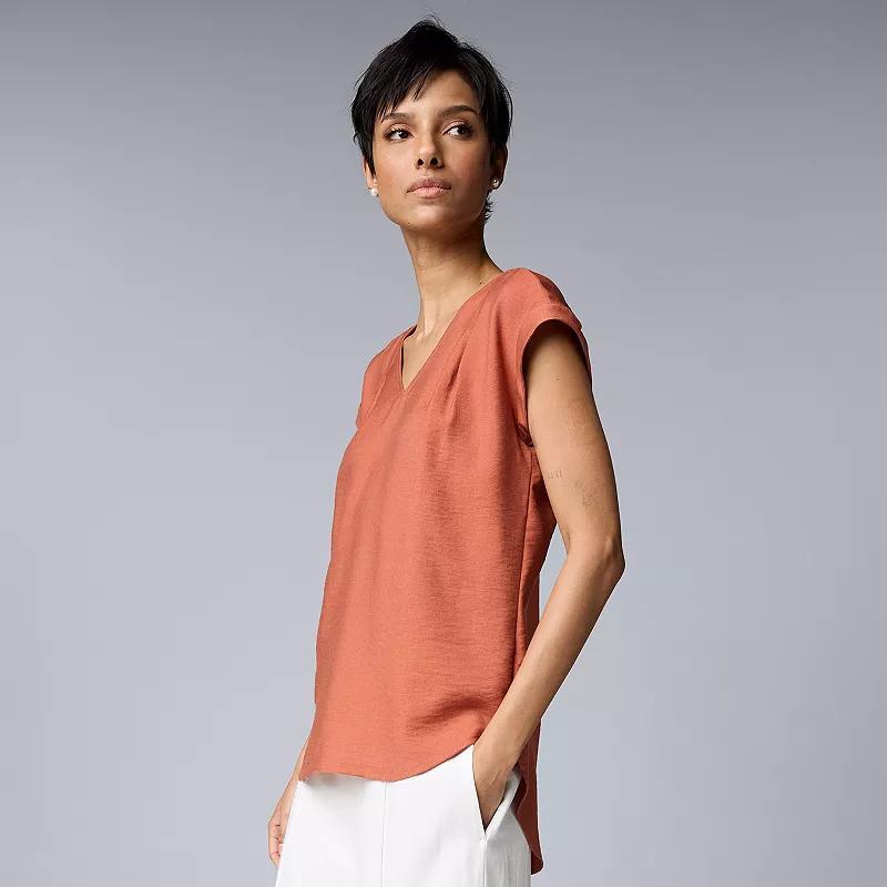 Womens Simply Vera Vera Wang V-Neck Top Product Image