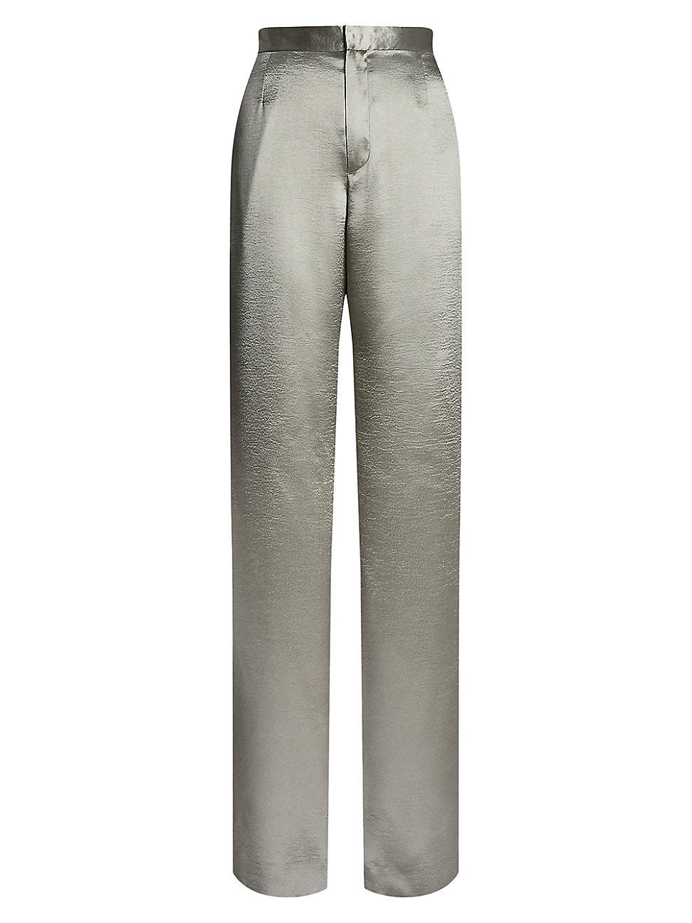 Womens Daniela Hammered Satin Pants Product Image