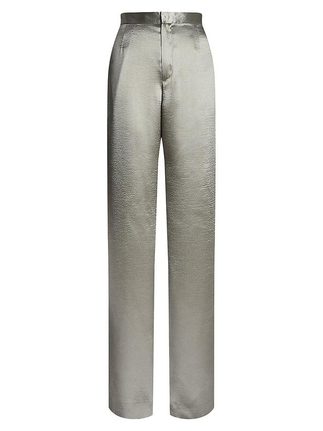 Womens Daniela Hammered Satin Pants Product Image