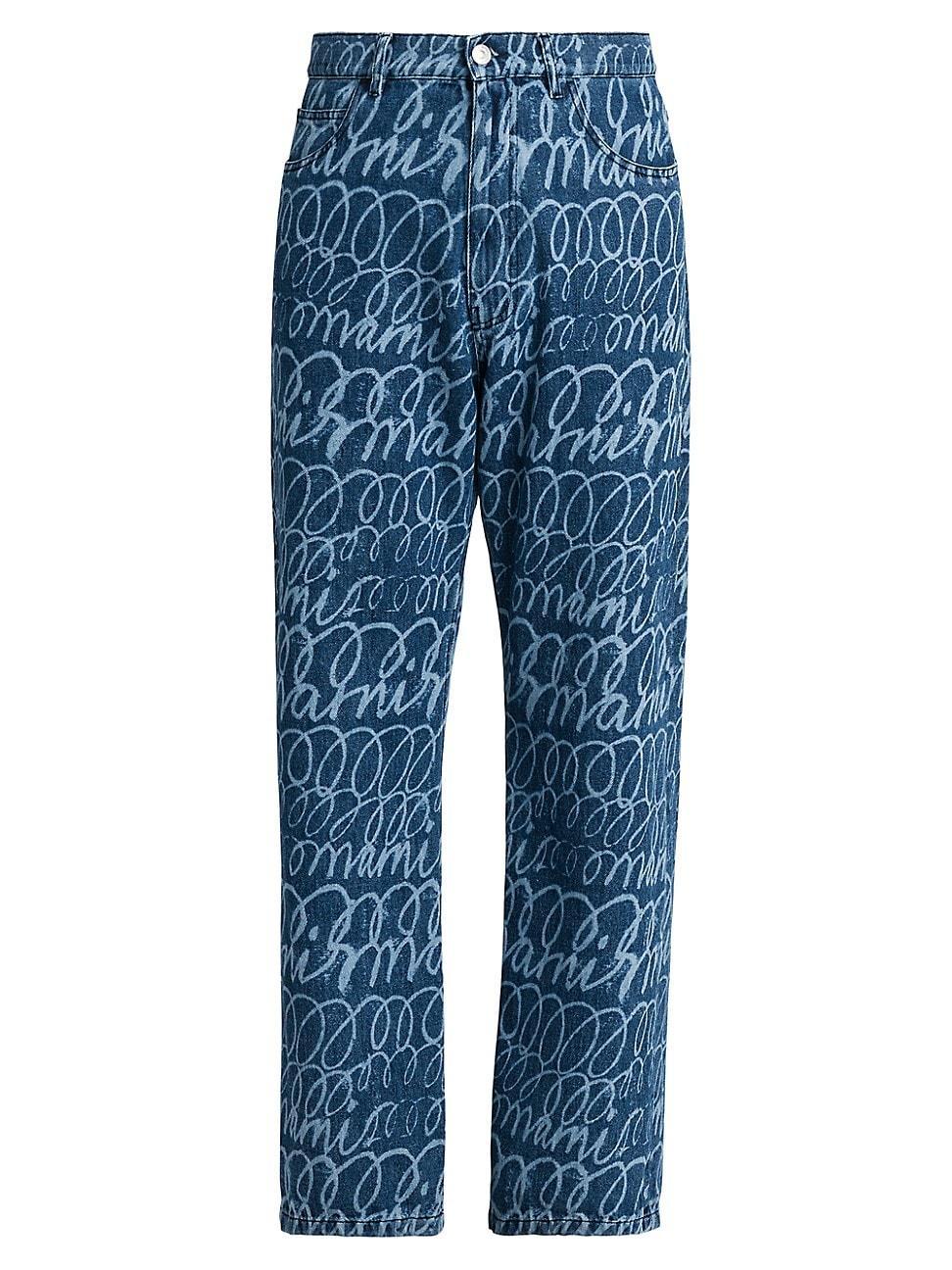 Mens Scribble Denim Trousers Product Image