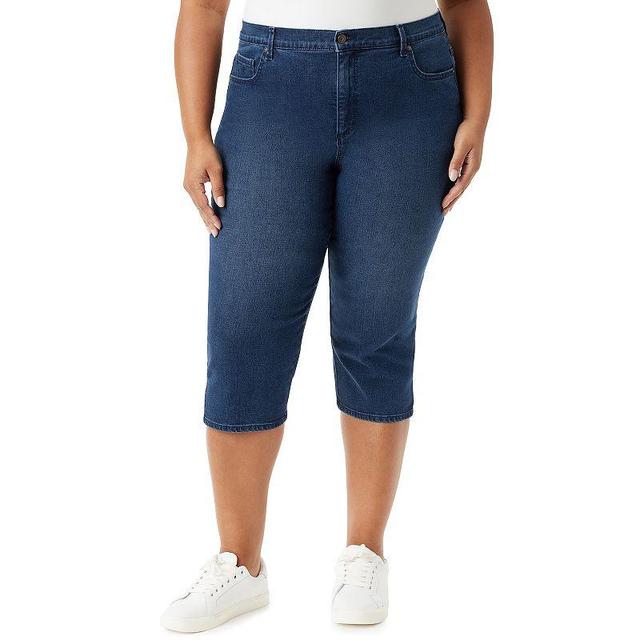 Gloria Vanderbilt Amanda Plus Womens Mid Rise Capris Product Image