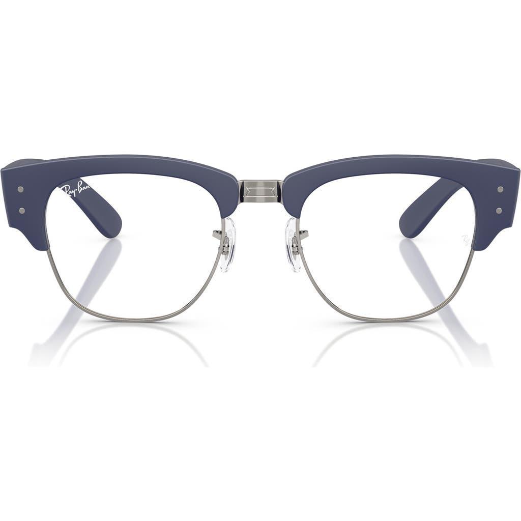 RAY BAN Ray-ban Mega Clubmaster Liteforce 50mm Square Optical Glasses In Gunmetal Product Image