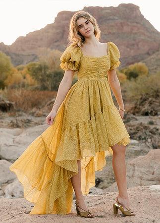 Swan Impact Dress in Citron Product Image