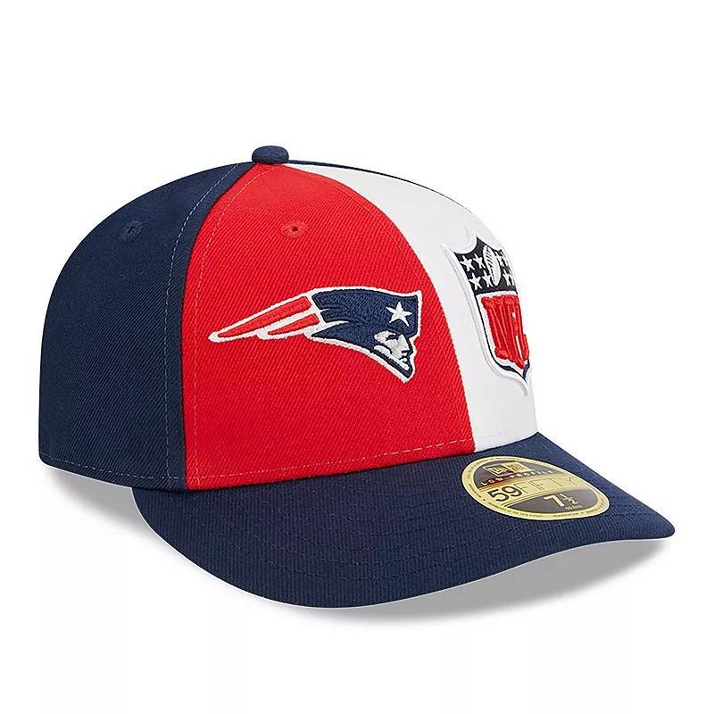 Mens New Era /Navy New England Patriots 2023 Sideline Low Profile 59FIFTY Fitted Hat Product Image