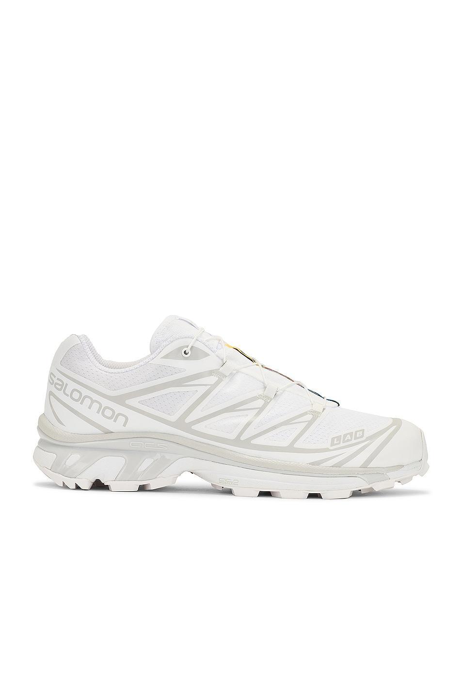 Salomon XT-6 Sneakers in White & Lunar Rock - White. Size 8 (also in Mens 10 / Womens 11). Product Image