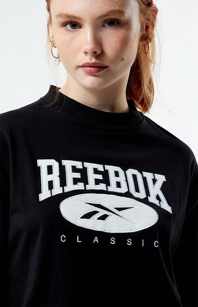 Reebok Women's Classics Archive Essentials Big Logo Cropped T-Shirt Product Image