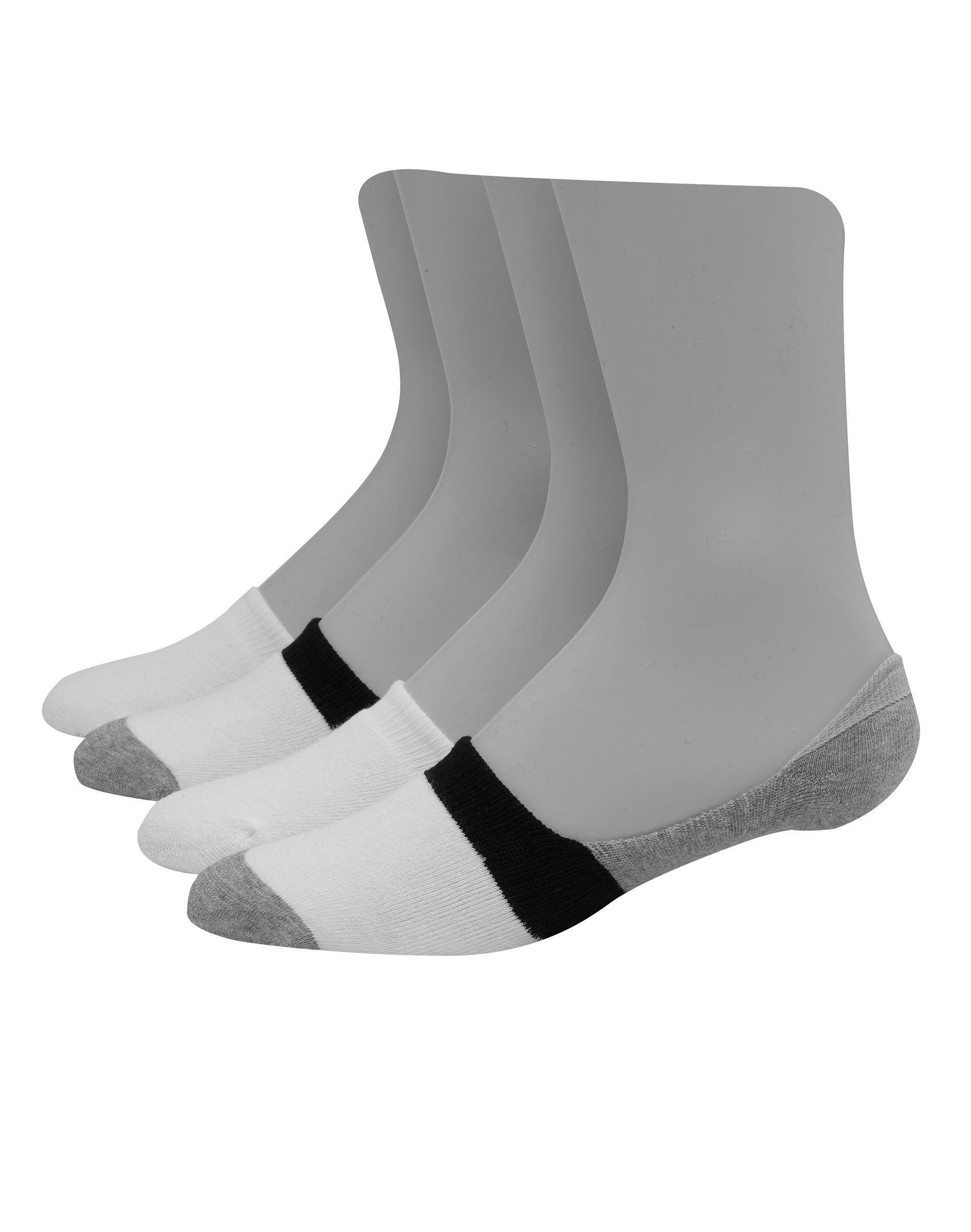 Hanes Premium Mens 4pk Liner Socks - Gray 6-12 Product Image