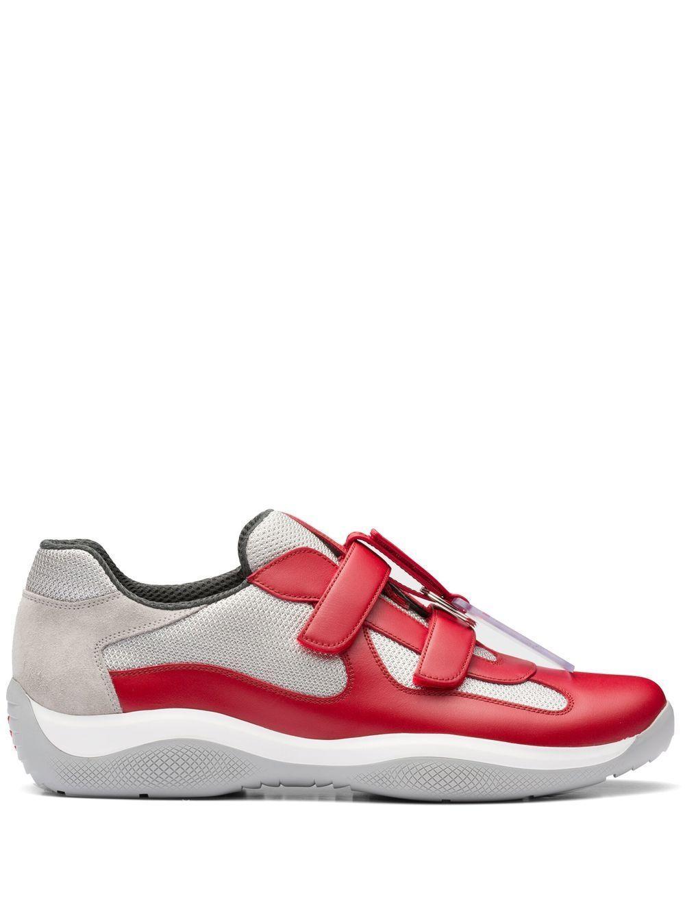 PRADA America's Cup Original Low-top Sneakers In Red Product Image