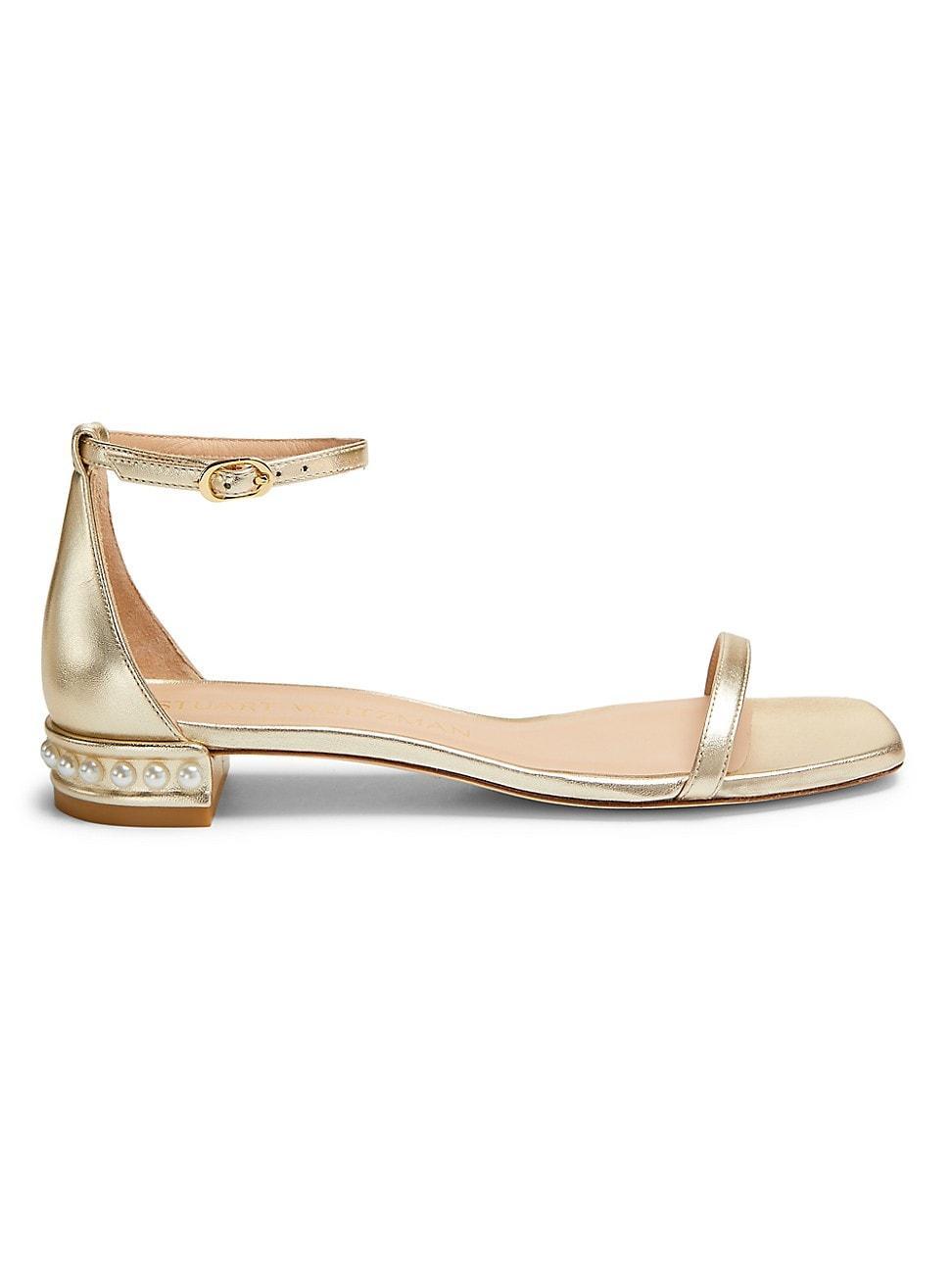 Womens NudistCurve Metallic Leather Sandals product image