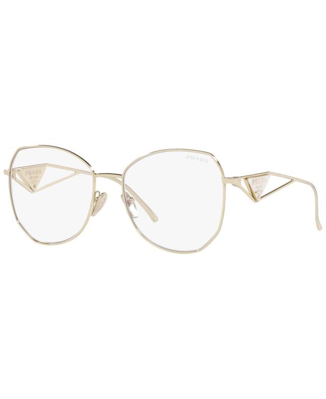 Prada Womens PR 57YS 57mm Clear Round Sunglasses Product Image