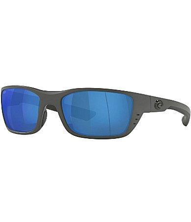 Costa Mens 6S9056 Whitetip Mirrored 58mm Rectangle Polarized Sunglasses Product Image