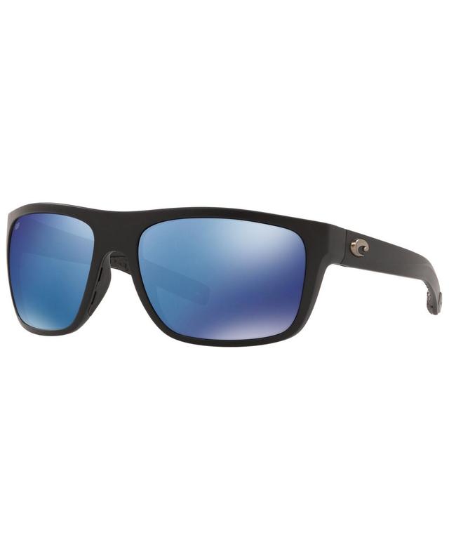 Costa Del Mar Mens Polarized Sunglasses, Broadbill 61 - BLK /BLUE POL Product Image