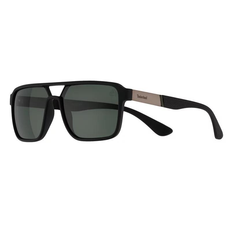 Mens Timberland 58mm Polarized Oversized Navigator Sunglasses Product Image