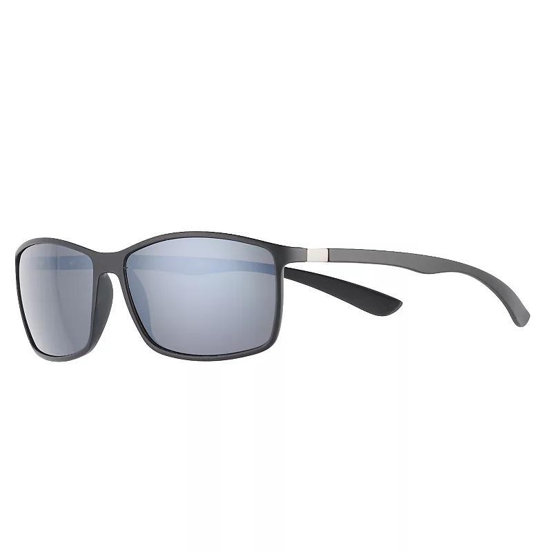 Tek Gear Men's Tek Gear 62mm Sport Square Polarized Sunglasses, Black - Size: One Size Product Image